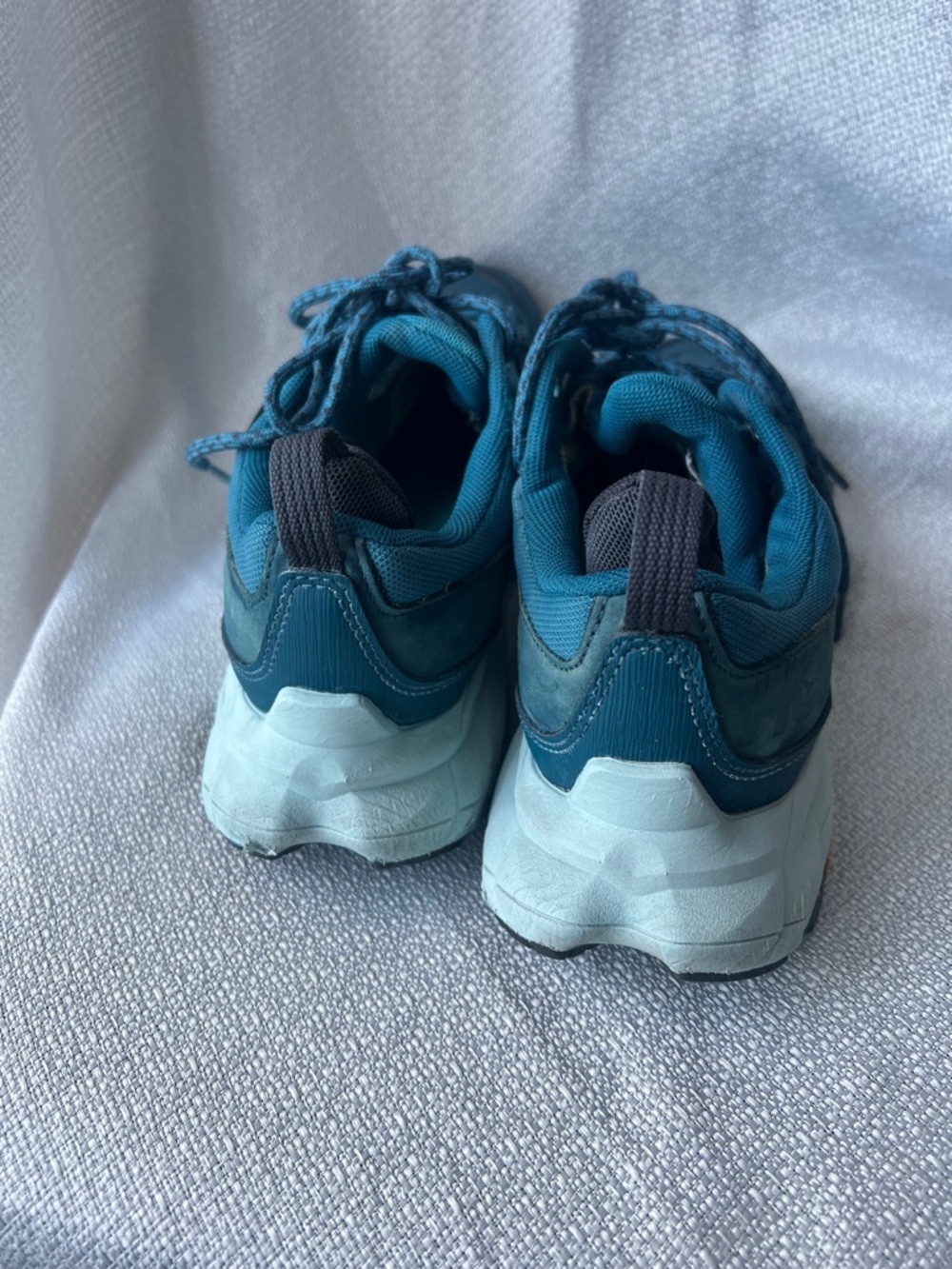 Hoka Teal and Light Aqua Trail Shoe - Picture 7 of 16